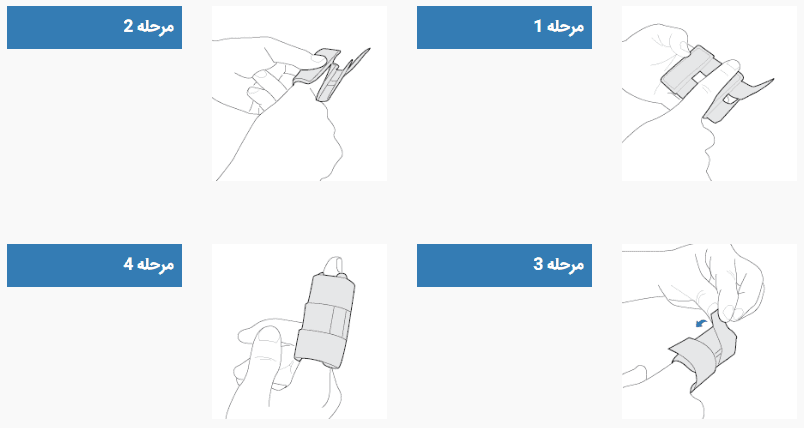 نحوه بستن آتل انگشت پاک سمن