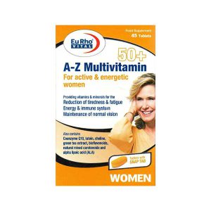 قرص A Z مولتی ویتامین بالای 50 سال بانوان یوروویتال
