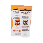کرم ضد آفتاب رنگی سان سیف +SPF50 فاقد جاذب های شیمیایی