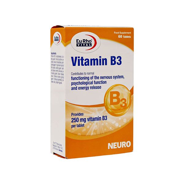 Eurhovital-Vitamin-B3 قرص ویتامین B3 یوروویتال